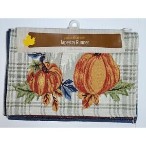 Harvest Table Runner Tapestry Fall Thanksgiving Holiday Table Decor 13x68
